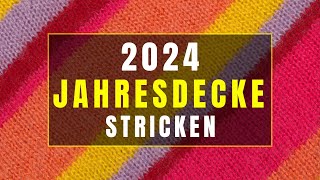 Jahresdecke 2024 stricken  Die Planung meiner Temperaturdecke [upl. by Lawton]