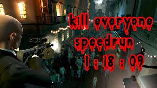 Hitman Blood Money kill everyone speedrun WR 11809 [upl. by Inanuah]