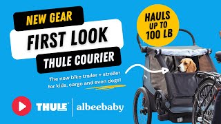 Thule Courier Bicycle Trailer  Stroller Demo with Albee Baby [upl. by Sidhu]