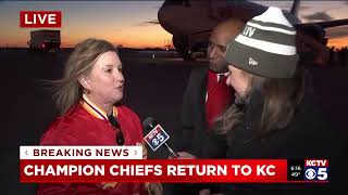 Super Bowl champion Chiefs return home [upl. by Pence]