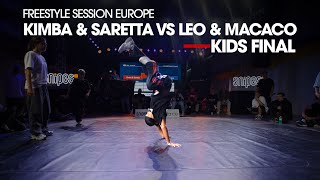 Kimba amp Saretta vs Leo amp Macaco Kids 2vs2 Final  Freestyle Session Europe X stance [upl. by Bondie]