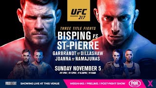 UFC 217 Conference Call 2 Michael Bisping amp Georges StPierre Go Back And Forth [upl. by Tilford]