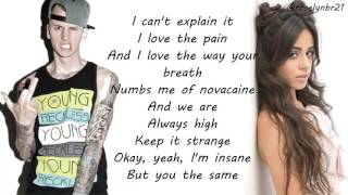 Bad things by machine gun kelly Camila cabello Lyrics [upl. by Nowd881]