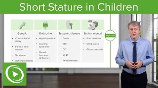 Short Stature in Children Diagnosis amp Clinical Presentation – Pediatric Endocrinology  Lecturio [upl. by Eisenstark]