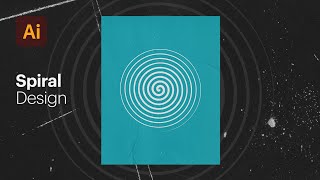 How to Create Hypnotic Spiral Shape in Adobe Illustrator [upl. by Ennailuj]