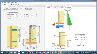 Counterfort Retaining Wall Design example using ASDIP Retain [upl. by Farris413]