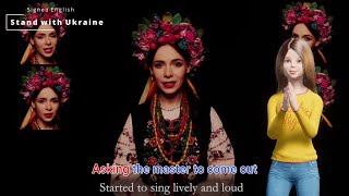 Shchedryk  Ukrainian folk song  Carol of the Bells  Signed English [upl. by Suaeddaht]