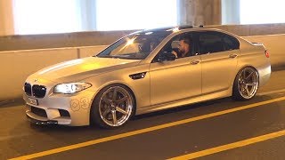 Tuned BMW M5 F10 with Straight Pipes Exhaust  Burnouts Accelerations amp Loud Sounds [upl. by Lore545]