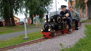 Miniature Trains at Sørumsand in action Stomperudbanen  3062024 11 [upl. by Matthaus]