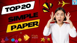 Top 20 Simple Paper Folding Hacks for a More Convenient Life [upl. by Camel336]