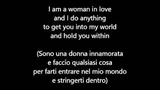 Barbra Streisand  Woman in love Testo e traduzione [upl. by Nylzzaj]