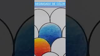 💥DEGRADADO DE COLOR TONOS AZULES Cómo hacer degradado paso a paso DrawingShortEasyArtShortShort [upl. by Nyrmac]