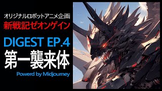 AIロボットアニメ新戦記ゼオンゲイン アーカイブ EP4 powerd by Midjourney [upl. by Ddahc]