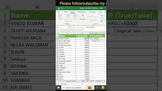 logical function formula excel exceltips exceltricks excelshortcuts viral learn learning [upl. by Ennahgem]