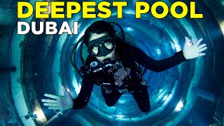 Diving in the Worlds DEEPEST Pool  Deep Dive Dubai [upl. by Ledoux152]