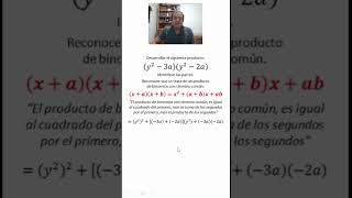 Binomios con término común 03 parte 08 matematicasfaciles algebra binomiosconterminocomun [upl. by Aisan]