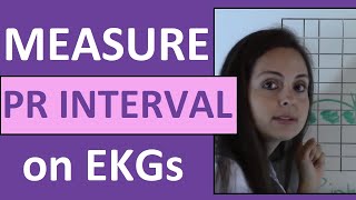 How to Measure a PR Interval on EKG Strip  How to Interpret EKGs [upl. by Yrian985]