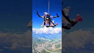 Eyes wide open heart pounding paragliding skydiving adventure top shorts skydive status [upl. by Panter]