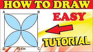 Find the Area of The Shaded Design How to Draw Diagram In Corel Draw By Seekh Raha Hoon [upl. by May]