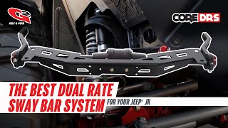 The Best Dual Rate Sway Bar System for Your Jeep JK  G2 Core DRS [upl. by Zetnahs]