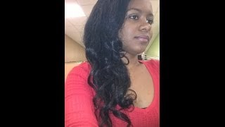 Heatless Curls Rollerset on Flat Ironed Hair [upl. by Cida]