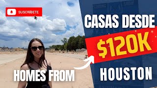 Las CASAS MÁS ECONÓMICAS de la ciudad de HOUSTON CASAS NUEVAS [upl. by Lundberg]