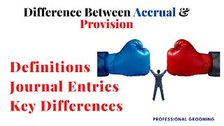 Difference between provision and accrual  example  Accrual Vs Provision [upl. by Anica]