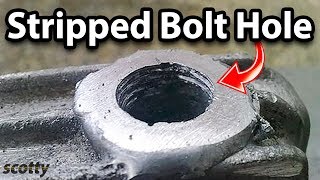 How to Fix Stripped Bolt Hole Threads on Your Car [upl. by Virgilia263]