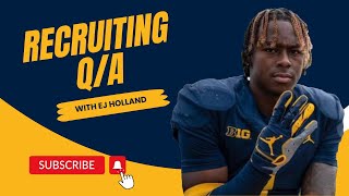 Michigan Football Weekly Recruiting QA with EJ Holland  June 26 I GoBlue [upl. by Flora702]