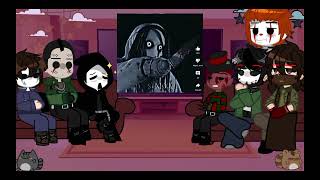 Slashers react to Creepypasta Jeff the killer amp Eyesjackpart1 ° [upl. by Ordnasela]