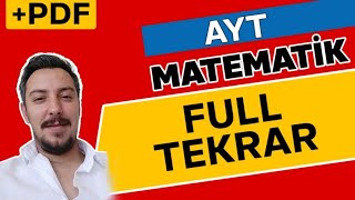 AYT MATEMATİK FULL TEKRAR  PDF  TEK VİDEO ⭐️ [upl. by Northey]