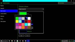 Windows 10 tips and tricks Using High Contrast mode to change Windows and screen colors [upl. by Aliac944]