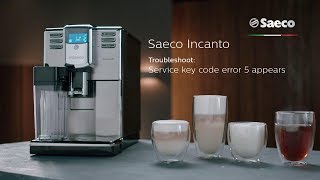 Saeco Incanto Troubleshooting  Service code Error 5 appears on the display [upl. by Laniger]