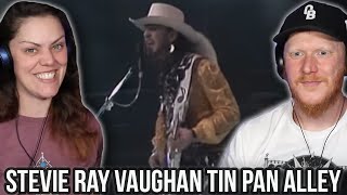 COUPLE React to Stevie Ray Vaughan  Tin Pan Alley Live  OB DAVE REACTS [upl. by Traci]