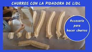 Receta de CHURROS en la picadora del Lidl [upl. by Arihaj]