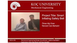 Mech 491 Koc University Fall 2023 Smart Inflating Safety Belt [upl. by Azrim]