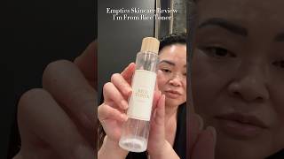 empties skincarereview for The Rice Toner by I’m From a hydrating toner that I think you’ll love [upl. by Alene]