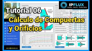 ♘ IpFlux  Tutorial 06 Cálculo en Compuertas y Vertederos [upl. by Anasor]