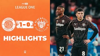 Highlights  Stevenage v Blackpool [upl. by Aittam]