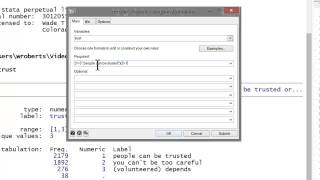 Stata Tutorial Recoding Categorical Variables [upl. by Naletak]