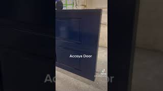 How We Paint Accoya Doors  Blue Wooden Door Painted In Our Workshop [upl. by Licha]