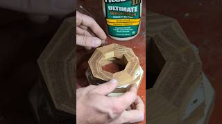 Glueing up this bowl glueup glue segmentedbowl woodwork woodworking segmentedwoodturning [upl. by Ainig485]