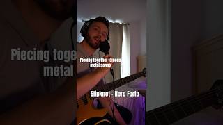 Piecing together famous metal songs pt 11 Slipknot  Nero Forte 🥁 [upl. by Eadas328]