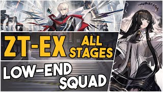 All ZTEX Stages  Challenge Mode  Low End Squad 【Arknights】 [upl. by Eimme]