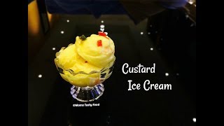 Custard Ice Cream  Quick amp Easy Custard Ice Cream Without Cream  Moms Tasty Food [upl. by Chloe]