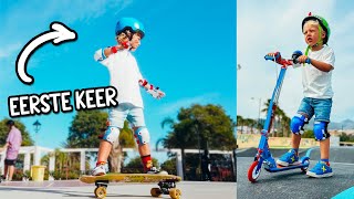 🛹 6JR NAILED ZIJN EERSTE SKATEBOARD LES 🔥 🇪🇸 T5OU 446 spanje emigratie [upl. by Chainey907]