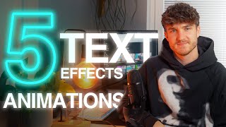 Top 5 Text Animations amp Effects in Premiere Pro [upl. by Melodie]