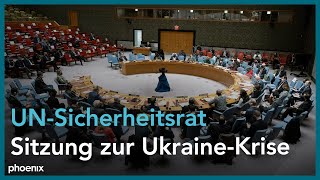 Sitzung UNSicherheitsrat zur Anerkennung der Separatistengebiete durch Russland [upl. by Hun]