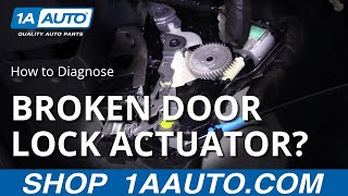 Car Door Lock Not Working Right How to Diagnose Door Lock Actuator [upl. by Seuqirdor302]