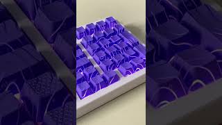 This purple striped keyboard is really beautifulm⌨ keyboard keebtok foryou ZH980 [upl. by Eahc]